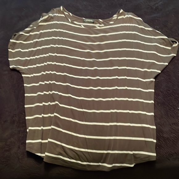 Open Shoulder Cut Tee - Picture 1 of 5